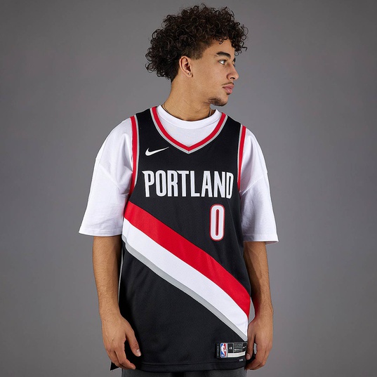 Nike Portland Trail Blazers Damian Lillard Earned Edition Swingman Jersey  Size S