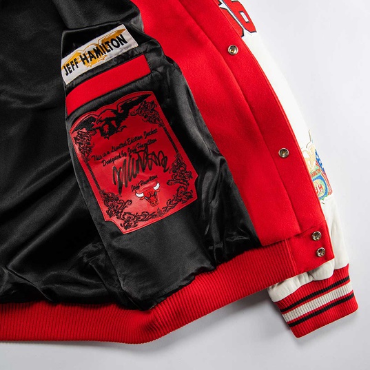 Jeff Hamilton Leather Jacket Chicago Bulls Jordan XL