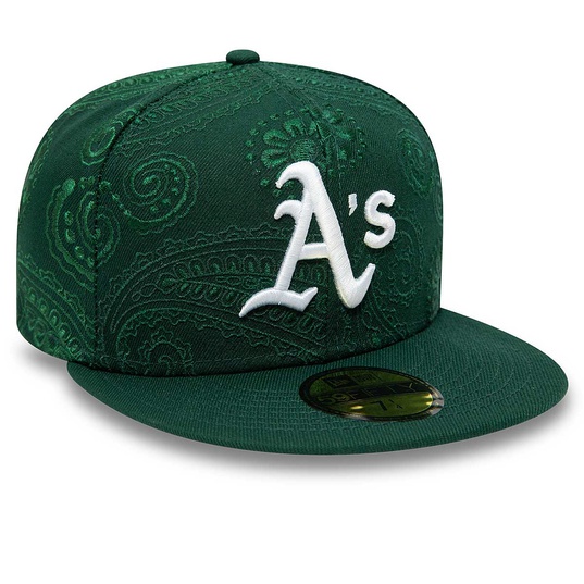 New Era Oakland Athletics Green MLB Swirl 59FIFTY Fitted Hat