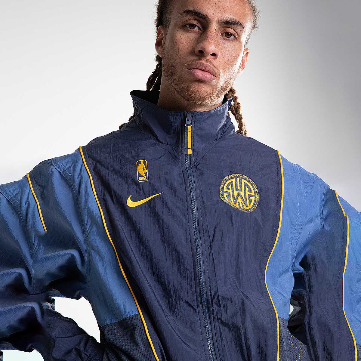 nike nba golden state warriors courtside tracksuit