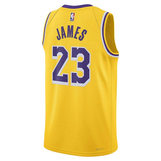 Los Angeles Lakers LeBron James 23 basketball swingman jersey