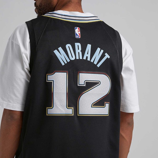 Nike Men's 2022-23 City Edition Memphis Grizzlies Ja Morant #12 Black  Dri-FIT Swingman Jersey