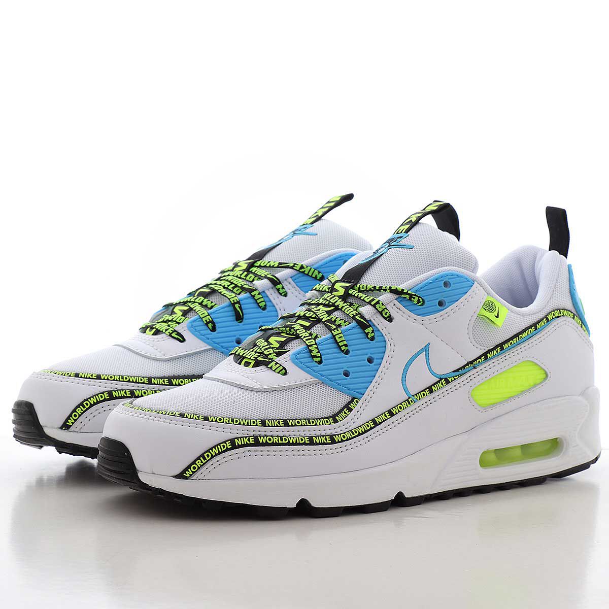 air max 90 white blue fury volt black