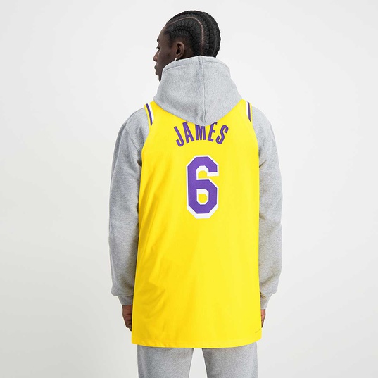 Nike NBA L.A. Lakers LeBron James Icon Edition Authentic Jersey Yellow