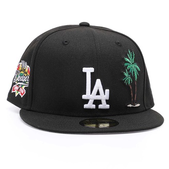 MLB LOS ANGELES DODGERS PALM TREE 100TH ANNIVERSARY PATCH 59FIFTY CAP