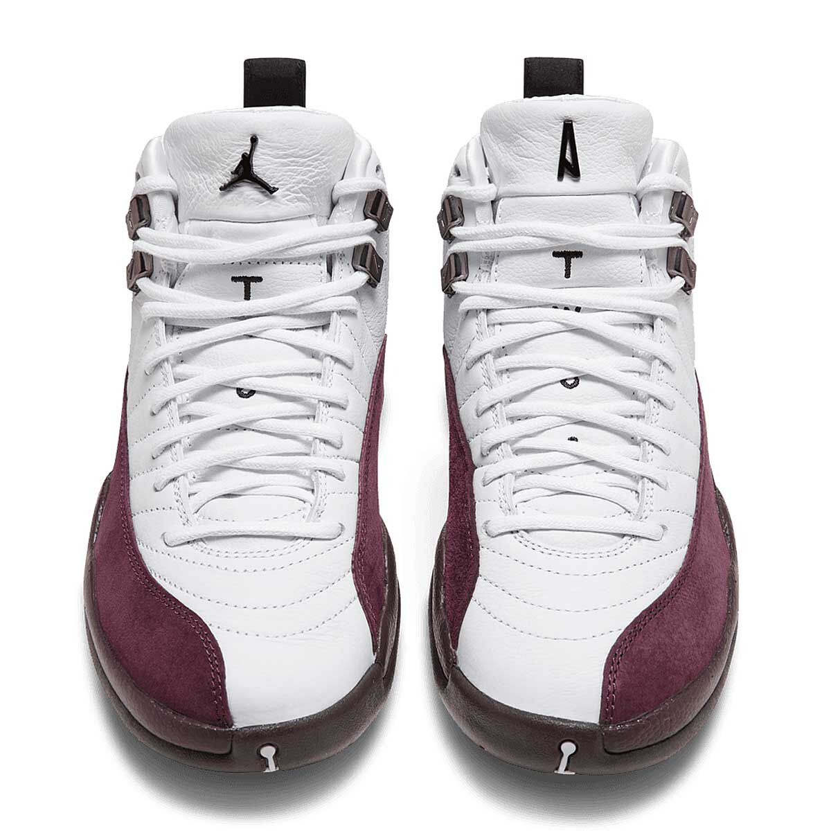 burgundy and white jordan 12