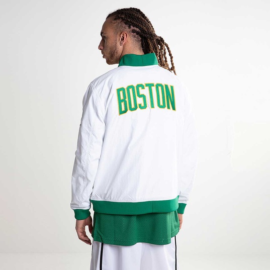 NIKE NBA BOSTON CELTICS CITY EDITION COURTSIDE JACKET WHITE pour