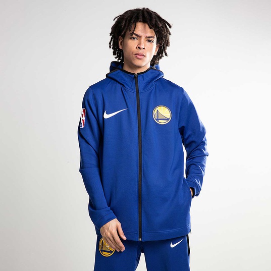 Nike Golden State Warriors Therma Flex Showtime Hoodie Blue Size