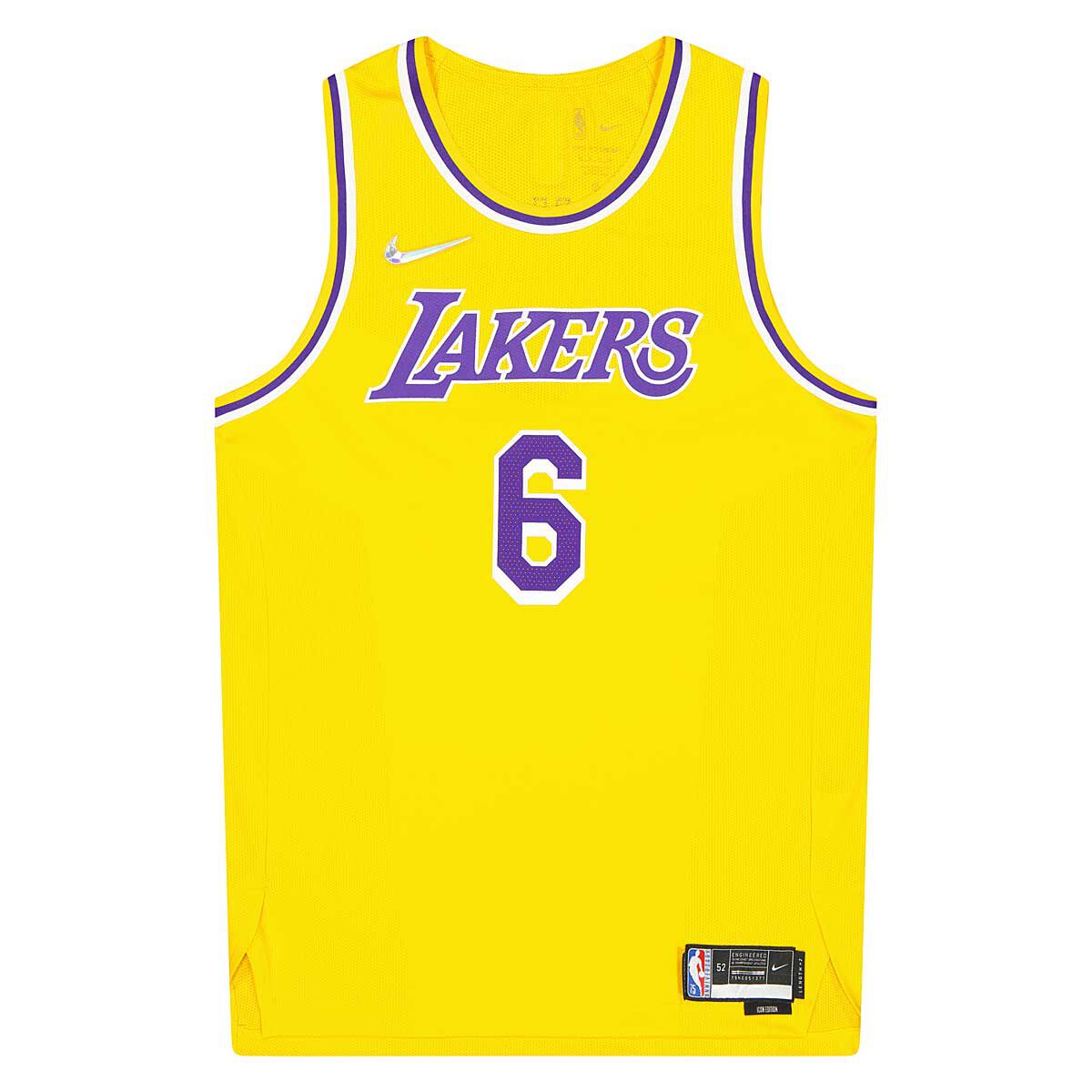 Lakers authentic sales lebron jersey