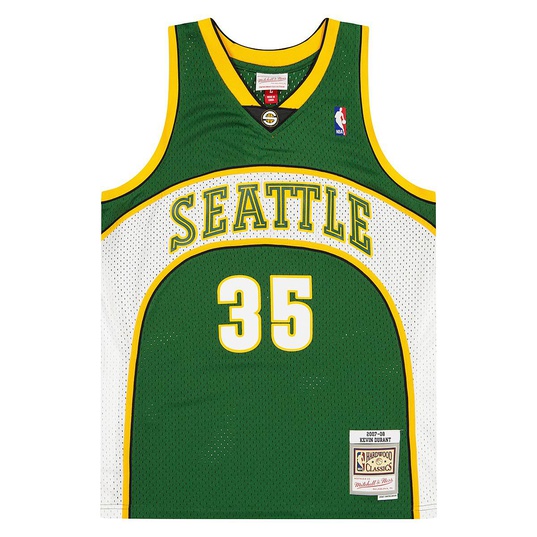 Mitchell & Ness Seattle Supersonics #35 Kevin Durant green/white Swingman  Jersey