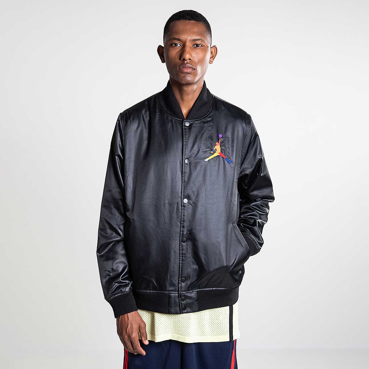 M J SPRT DNA HBR SATIN JACKET