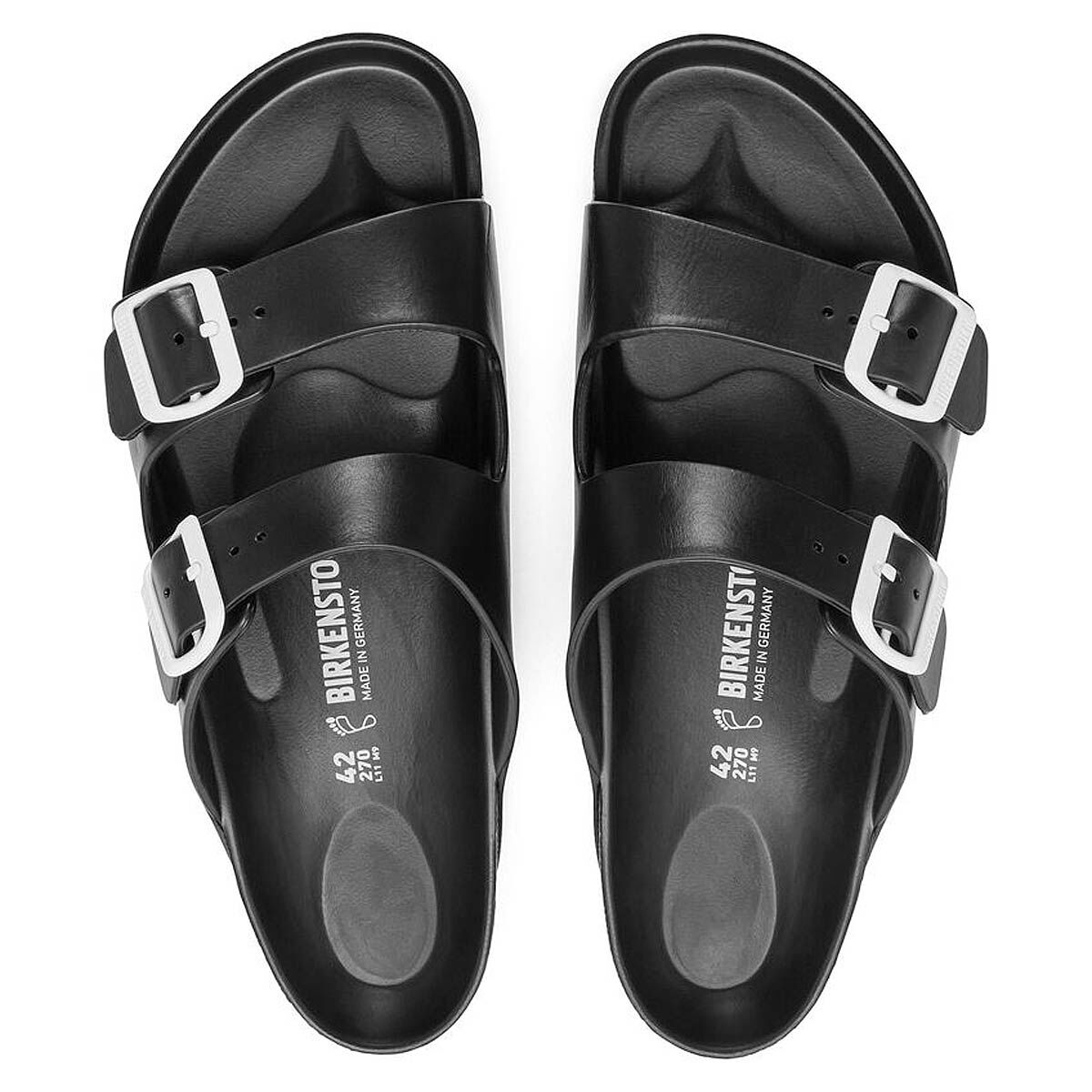 Birkenstock Arizona EVA BLACK BLACK WHITE BUCKLE 3