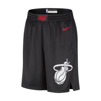 nike NBA MIAMI HEAT CITY EDITION SWINGMAN shorts Beige BLACK UNIVERSITY RED 1
