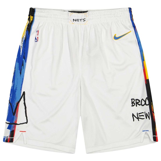 Nike Men's Brooklyn Nets NBA City Swingman Shorts - Blue, Size: XL