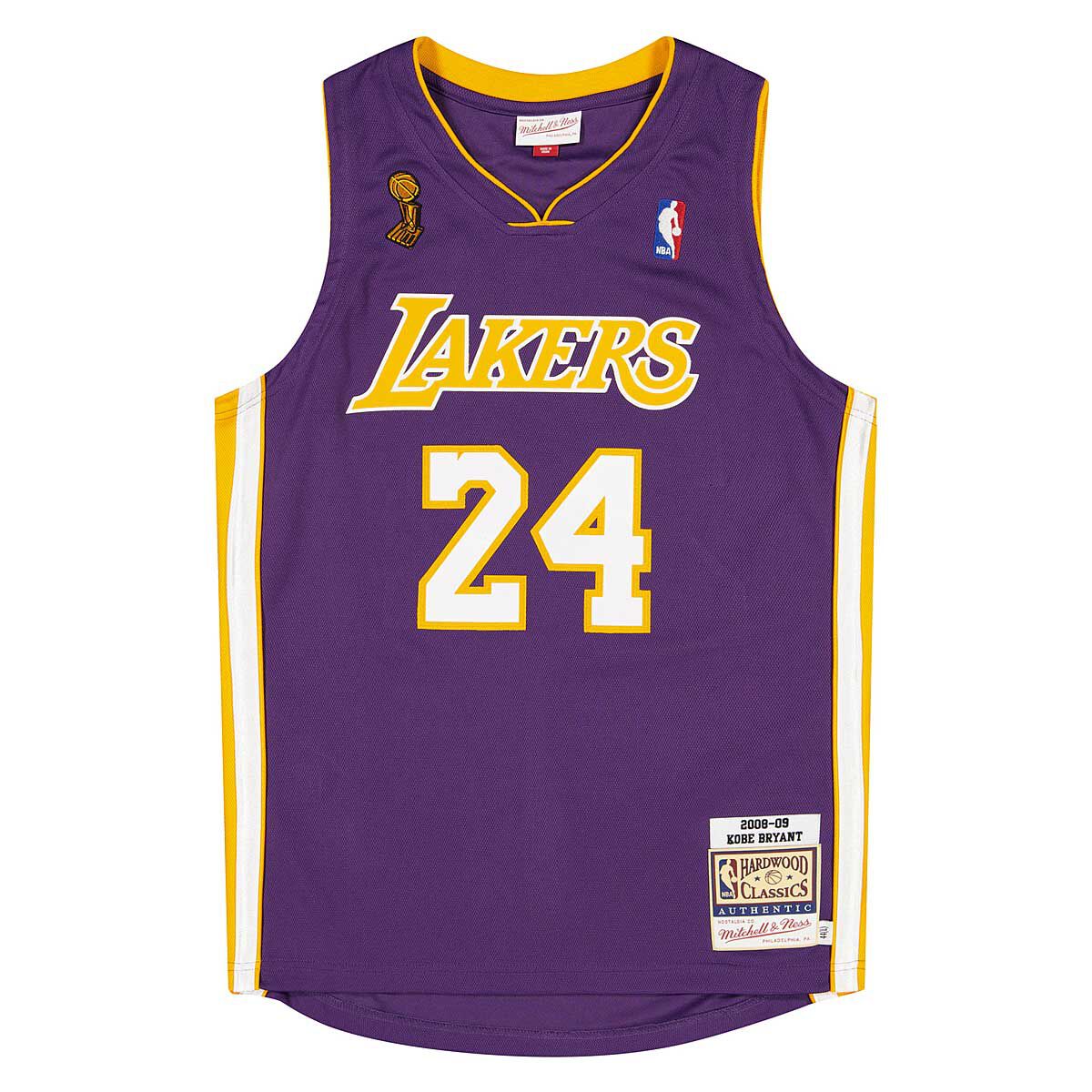NBA LOS ANGELES LAKERS AUTHENTIC JERSEY KOBE BRYANT #24 '08-'09
