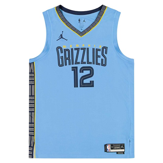 NBA Grizzlies 12 Ja Morant Light Blue Nike Swingman Men Jersey