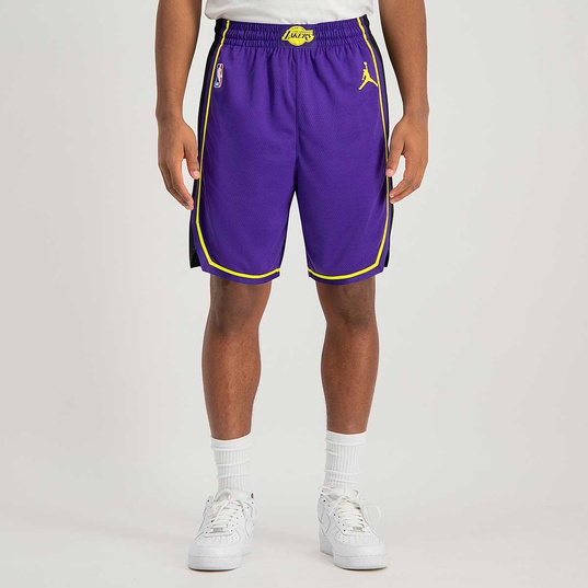Shop Los Angeles Lakers Courtside Men's Nike Dri-FIT NBA Graphic Shorts