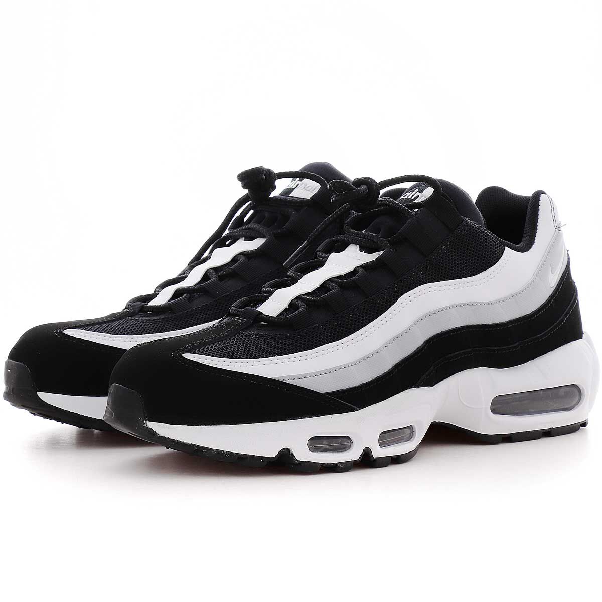 Nike air max 95 essential black discount white & grey