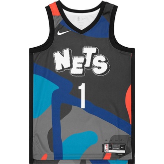 NBA BROOKLYN NETS x KAWS DRI-FIT CITY EDITION SWINGMAN Graphic MIKAL BRIDGES