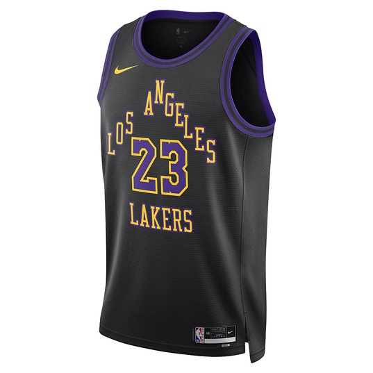 NBA LOS ANGELES LAKERS CITY EDITION SWINGMAN JERSEY LEBRON JAMES  large image number 1