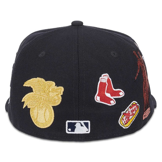 Boston Red Sox CITY-SCRIPT Navy-Red Fitted Hat by New Era