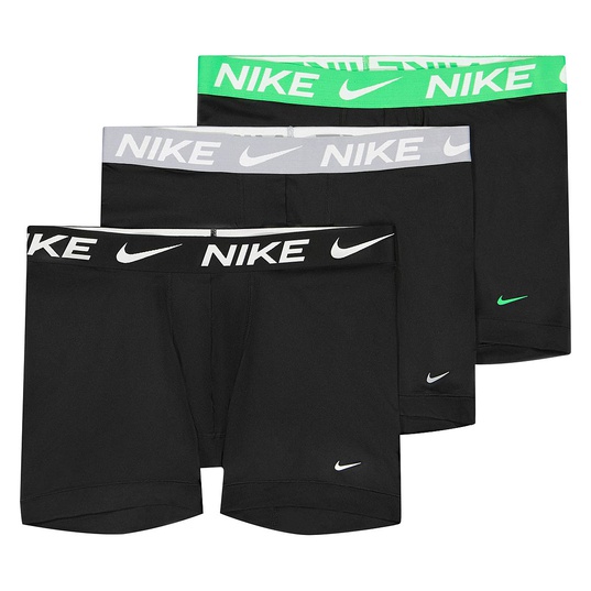 Nike Underwear Dri-FIT Essential Micro 3 Pack Boxer Briefs - Black/White