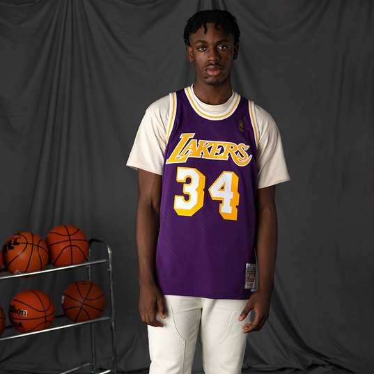 NBA Swingman Jersey Los Angeles Lakers Alternate 1996 97 Shaquille O'n –  Broskiclothing