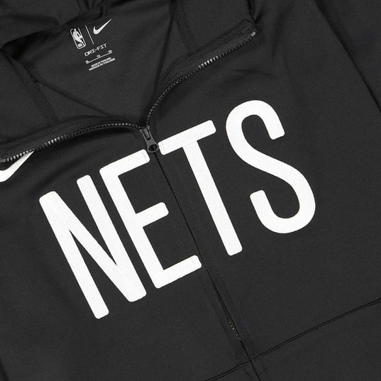 Nike NBA Brooklyn Nets Dri Fit Showtime Full Zip Hoodie