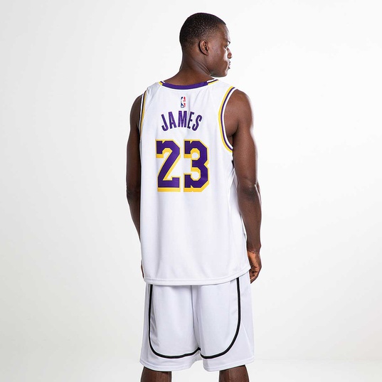 Nike La Lakers Tracksuit Pants In Field Purple/ Amarillo/ White