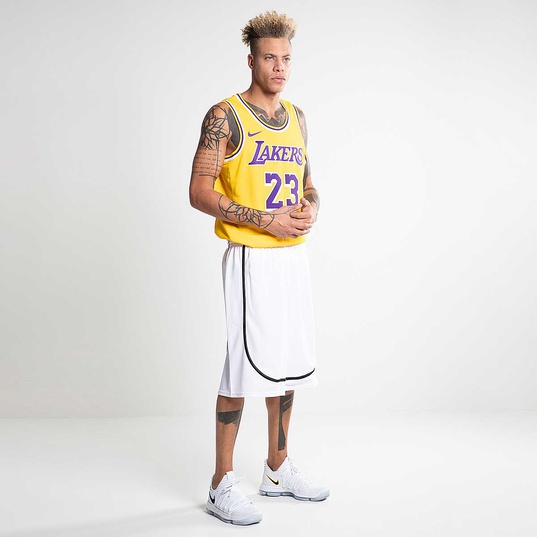 LEBRON JAMES LA Lakers Nike NBA FINALS Swingman Jersey Large W KB patch!!  NEW!!!
