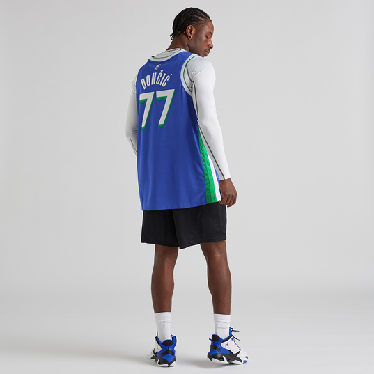 Nike Luka Doncic Dallas Mavericks City Edition Men's Dri-Fit NBA Swingman Jersey Blue