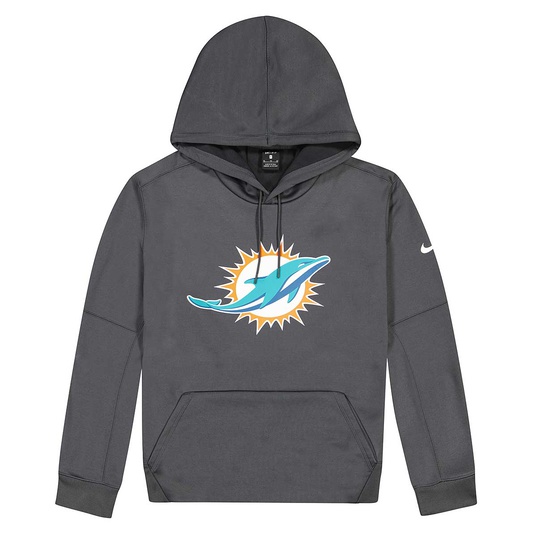 NFL MIAMI DOLPHINS GREY MENS HOODIE XL DRI FIT