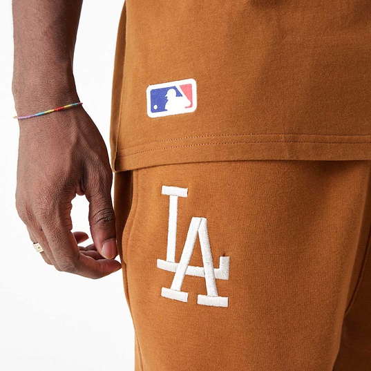 New Era MLB LA Dodgers oversized t-shirt in light brown