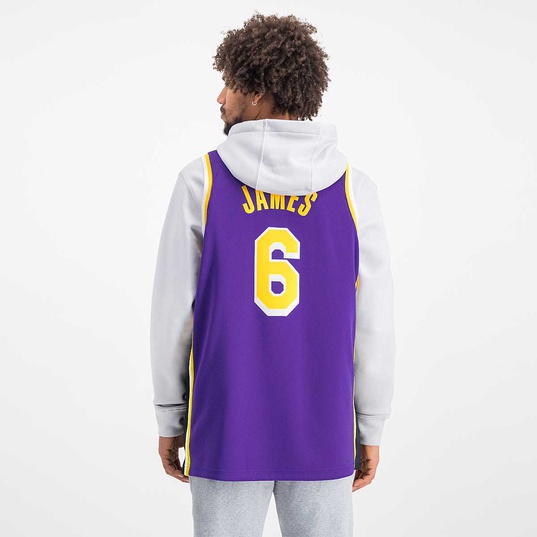 Nike Basketball NBA LA Lakers unisex statement swingman shorts in field  purple
