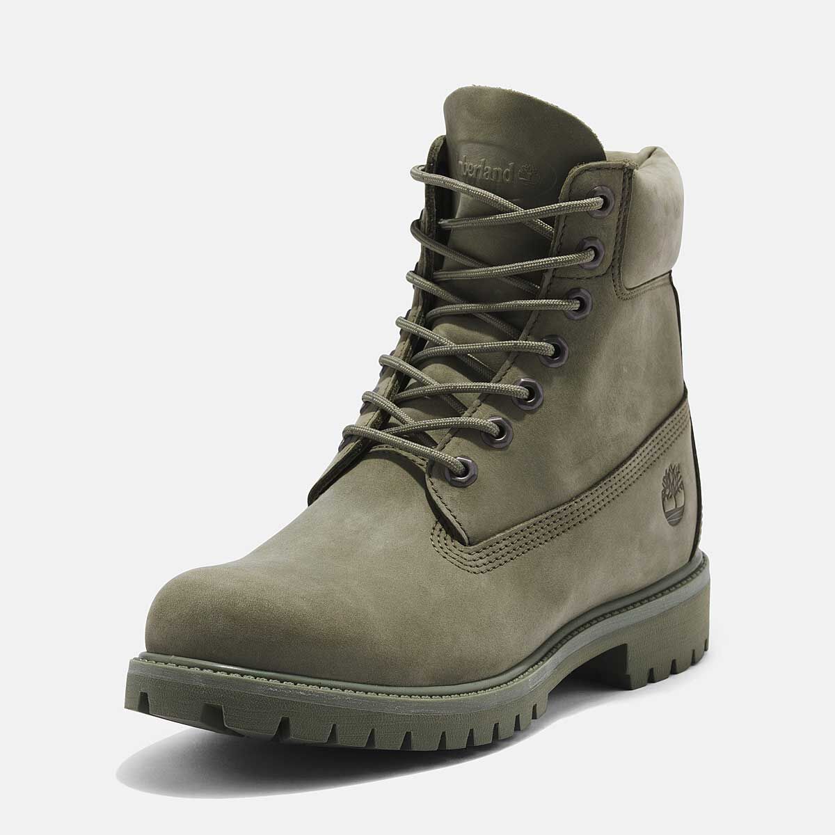 Military green timberland deals boots