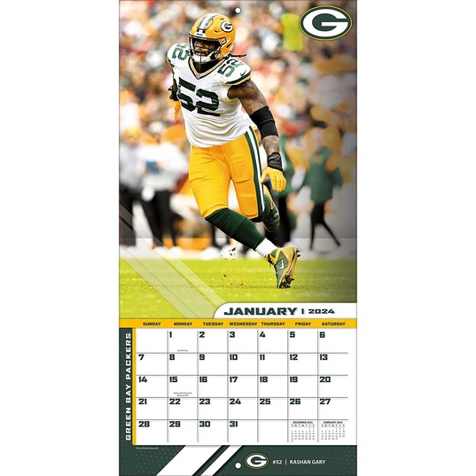 Buy NFL GREEN BAY PACKERS 30 x 30CM WALL CALENDAR 2024 for EUR 21.90 on ...