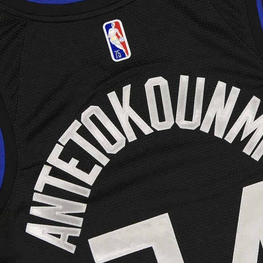 Nike MVP Jersey - Milwaukee Bucks - Giannis Black - BLACK/FIR/ANTETOKOUNMPO  G