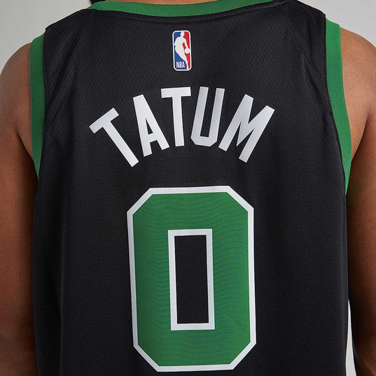 Nike Men's Boston Celtics Jayson Tatum #0 Black Dri-Fit Swingman Jersey, XXL