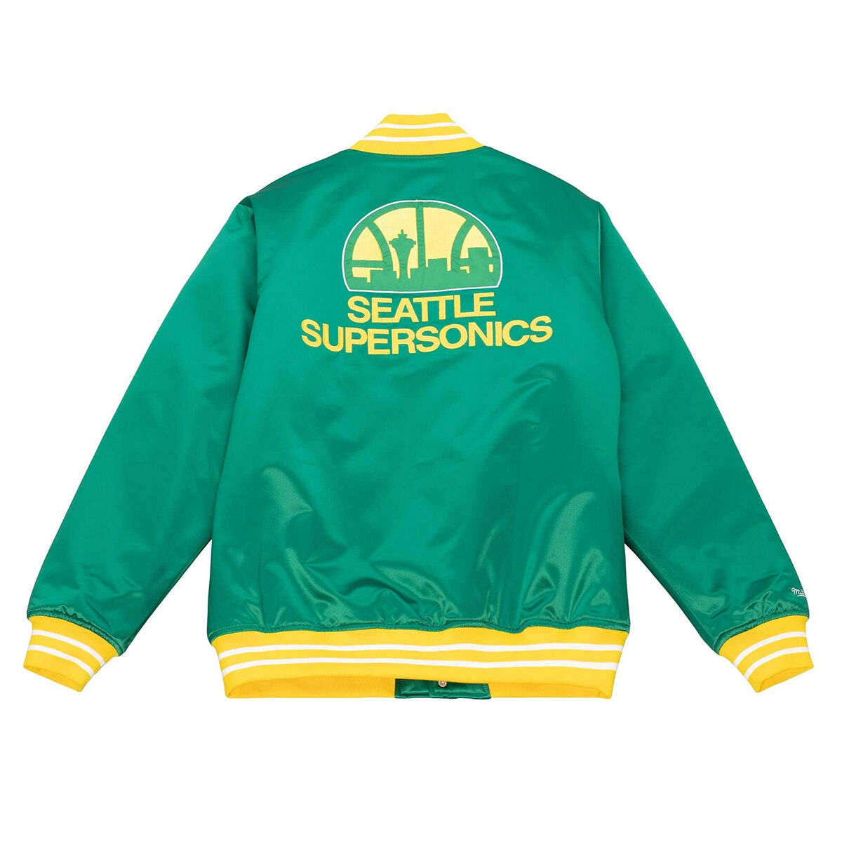 Buy NBA SEATTLE SUPERSONICS HEAVYWEIGHT SATIN JACKET for EUR 74.99