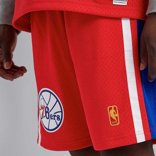 Philadelphia 76ers Retro Basketball Shorts - Black New