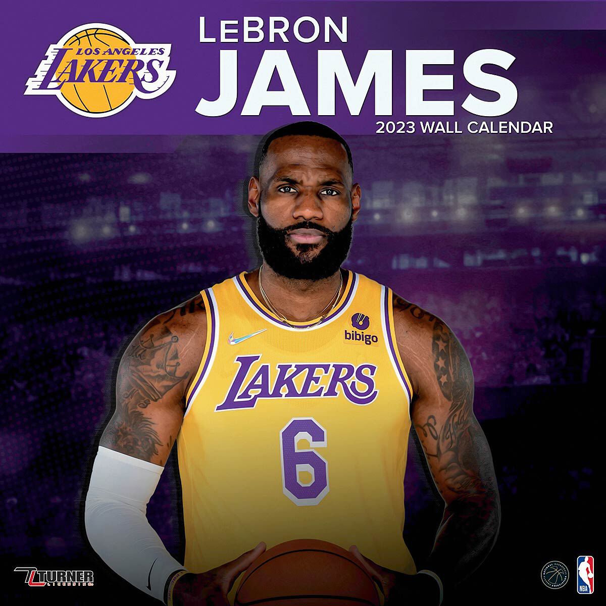 Buy Los Angeles Lakers NBA LeBron James Calendar 2023 for EUR 8