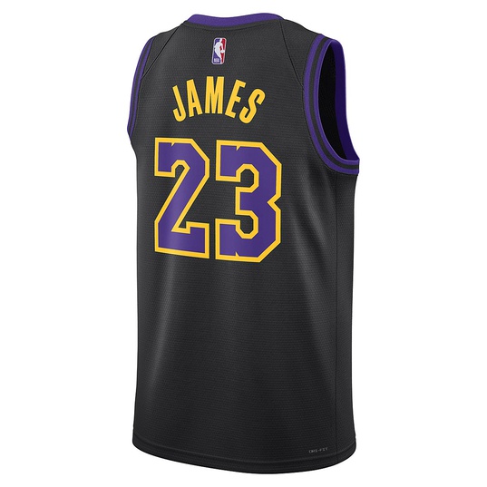 NBA LOS ANGELES LAKERS CITY EDITION SWINGMAN JERSEY LEBRON JAMES  large image number 2