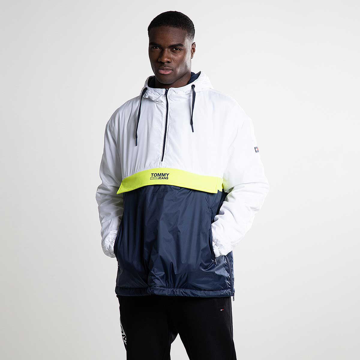 Tommy jeans colorblock popover clearance jacket