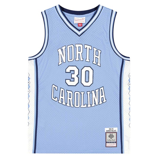 Mitchell & Ness University Of North Carolina #30 Rasheed Wallace Swingman  Road Jersey light blue