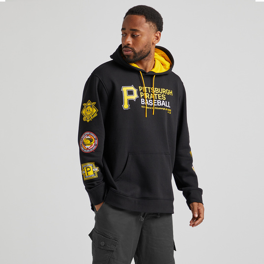 Pittsburgh Pirates Mitchell and Ness Sweatshirt Mens XL Sweater Black Yellow