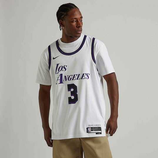 Nike Anthony Davis LA Lakers White Jersey City Edition CN1737-101