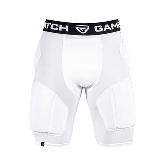 Gamepatch 3/4 Compression Tights with Knee Padding White