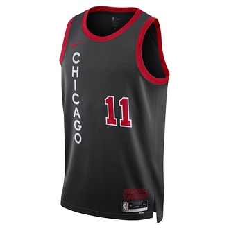 nike NBA CHICAGO BULLS DRI FIT CITY EDITION SWINGMAN Graphic DEMAR DEROZAN BLACK UNIVERSITY RED BLACK 1