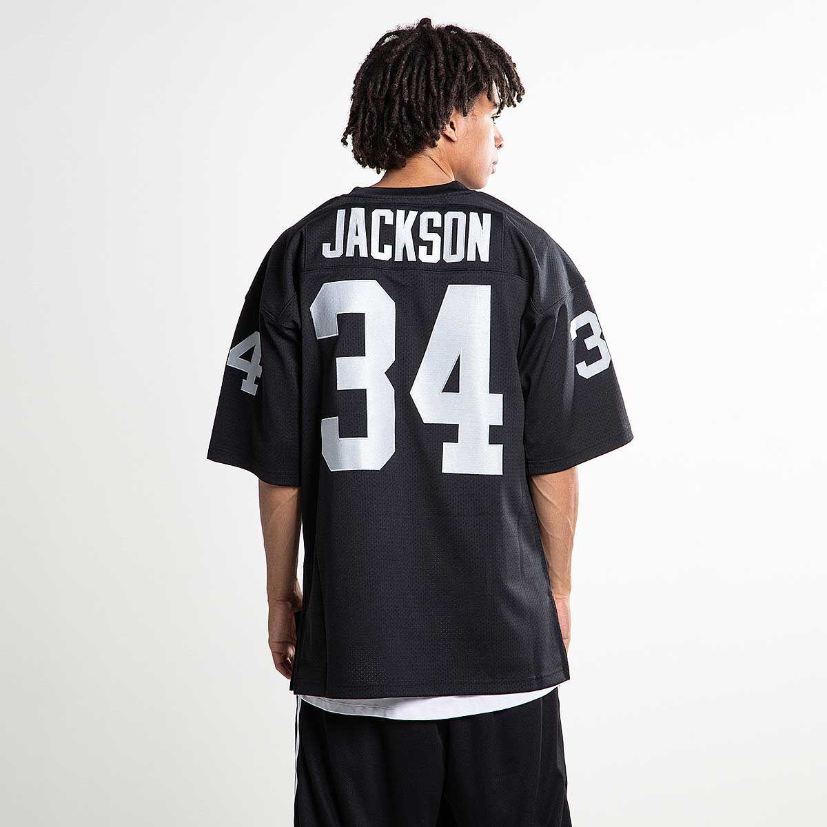 Mitchell & Ness Men's Oakland Raiders Bo Jackson #34 1988 White Throwback  Jersey