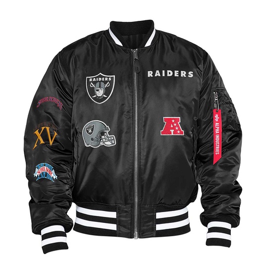 Jacket Makers Las Vegas Raiders Black and Gray Varsity Jacket